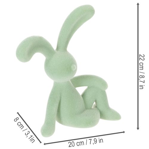 Artikel Osterhase Dekofigur für stilvolle Wohnraumdekoration und Ostern 22cm 2St