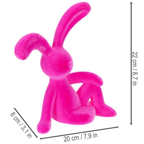 Artikel Deko Hase sitzend als Frühlingsdeko Highlight für Wohnzimmer oder Büro 22cm 2St