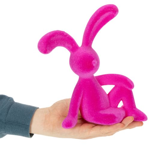 Deko Hase sitzend als Frühlingsdeko Highlight für Wohnzimmer oder Büro 22cm 2St | Floristik24.de
