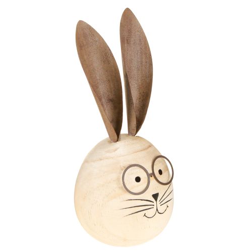 Floristik24 Deko Hase aus Holz und Metall mit humorvollem Design als freundlicher Blickfang 19cm 2St
