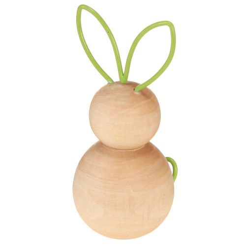 Artikel Holzhase dekorative Figur mit Draht Ohren für moderne Osterdekorationen 11cm 4St