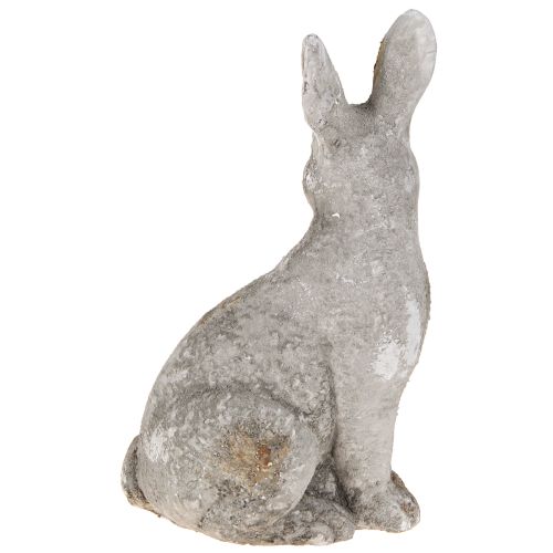 Artikel Hase sitzend Osterhase Keramik Antik Grau 13×10×22cm