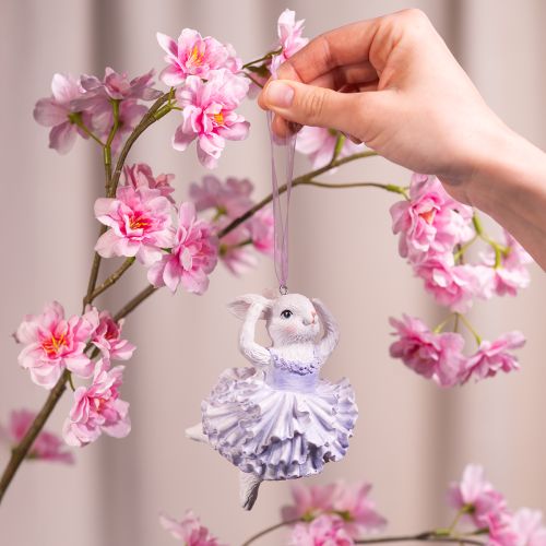 Artikel Anhänger Häschen Ballerina als Highlight für Osterstrauch oder Christbaum 12cm 2St