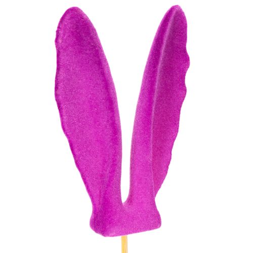 Artikel Hasenohren Beflockte Osterdeko am Stab als stimmungsvolle Blumenstecker 31cm 4St