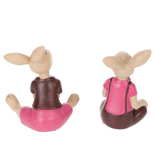 Artikel Osterhasen Figuren Set Niedliche Tischdekoration für Ostern und Frühling 9cm 4St