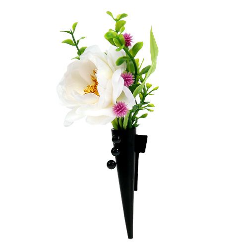 Herrenanstecker mit Magnet Schwarz, matt