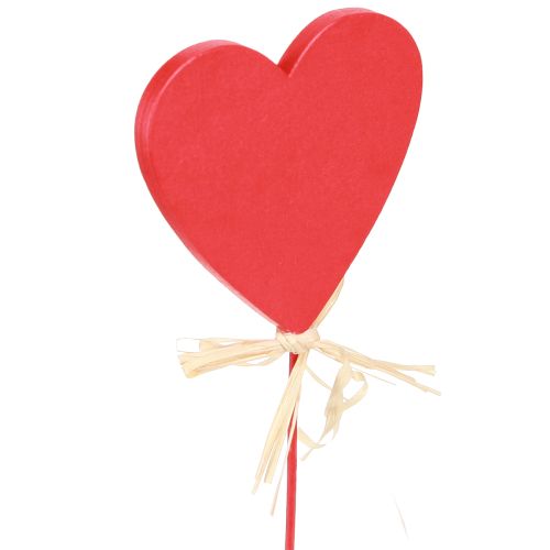 Artikel Herzstecker Holz Rot Deko Herzen mit Marienkäfer 6cm 16 St