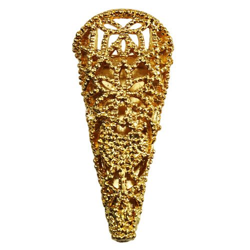 Hochzeitsanstecker mit Magnet gold 4,5cm