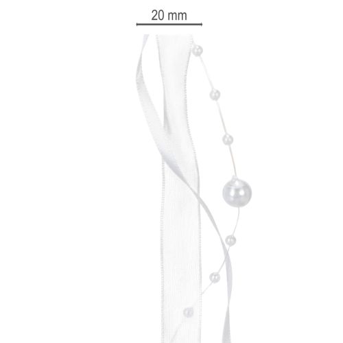 Artikel Hochzeitsband Weiß 20mm 5m