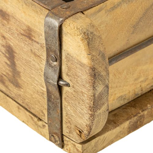 Artikel Holzdeko Vintage Ziegelform Braun, Rost 31×14,5cm H9cm