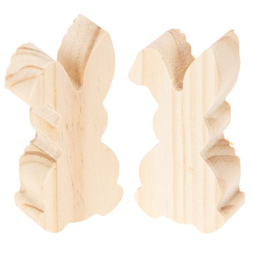 Artikel Holzhasen Deko Hasen Osterdeko Gelb Orange 4×8cm 6St