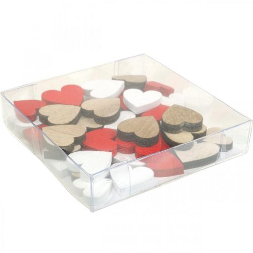 Artikel Holzherz Streudeko Hochzeit Herzen Holz 2,5/2/1,5cm 48 St