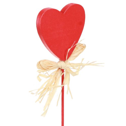 Artikel Holzherzen Dekostecker Herzen mit Marienkäfer Rot 4cm 16 St