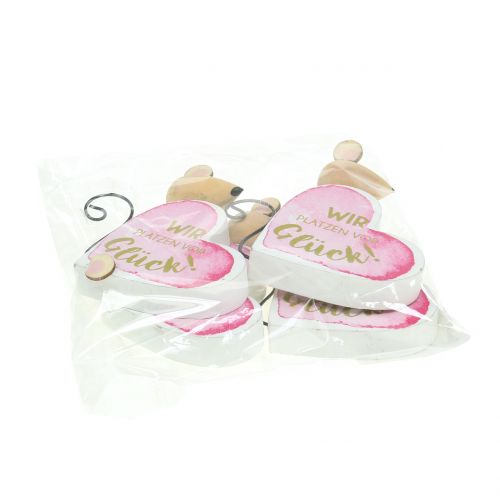 Artikel Dekoherz Maus "Wir platzen vor Glück" H8cm 4St