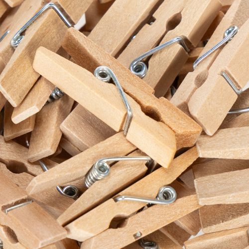 Holzklammer Mini Wäscheklammer Deko Klammer 3,5cm 50 St | Floristik24.de