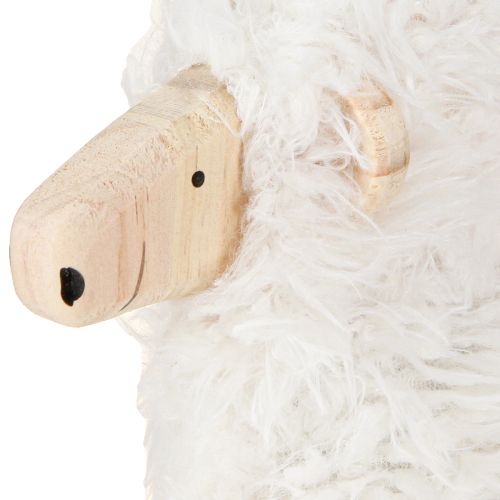 Artikel Holzschaf Osterdeko Schaf Weiß Natur 30x4,5x36,5cm
