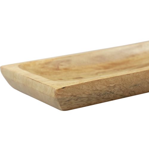 Artikel Holztablett Rechteckig Natur Mangoholz 25x13x2,5cm