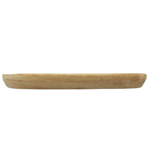 Artikel Holztablett Tablett Oval Natur Mangoholz 28×12×2,5cm