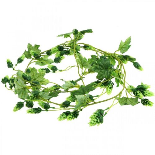 Artikel Hopfengirlande, Gartendeko, Kunstpflanze, Sommer 185cm Grün