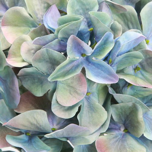 Artikel Hortensie Künstlich Blüte Blau Violett Ø18cm L69cm 2St