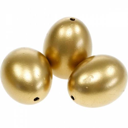 Artikel Hühnereier Golden Ausgeblasene Eier Osterdeko 10 St