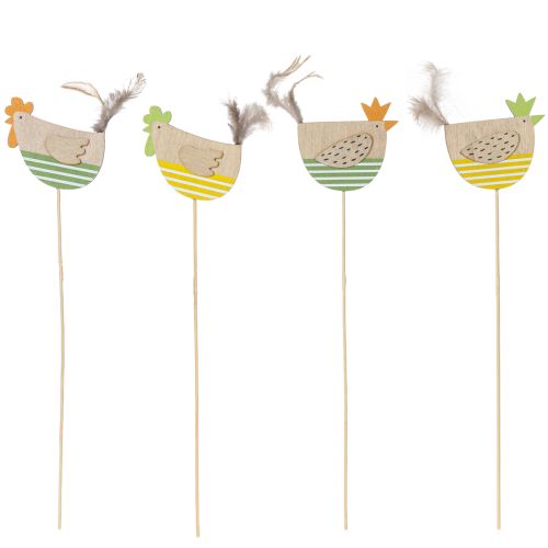 Artikel Hühnerstecker im Osterdesign zur fröhlichen Frühlingsdekoration 7cm 12St