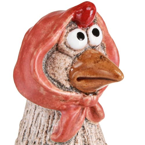 Artikel Keramik Deko Hühner Ostern Hahn und Henne H20/22cm 2 St