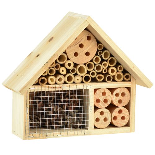 Floristik24 Insektenhaus Natur Insektenhotel Holz Tanne Natur H21cm