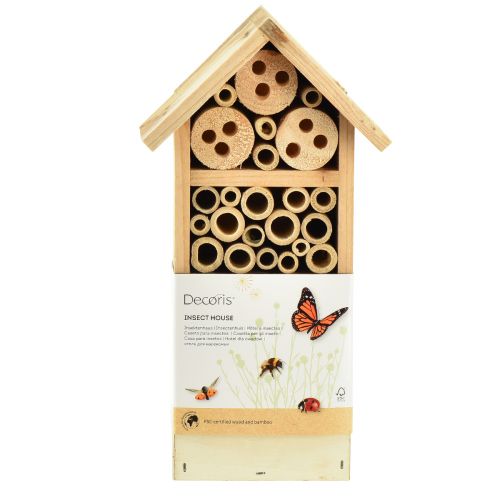 Artikel Insektenhotel Tannenholz Insektenhaus Natur 13,5x8x26cm