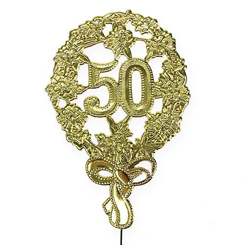 Floristik24 Jubiläumszahl 50 Ø8cm 10St