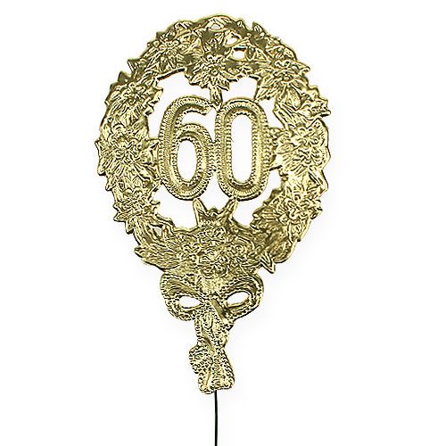 Artikel Jubiläumszahl 60 Ø8cm 10 St