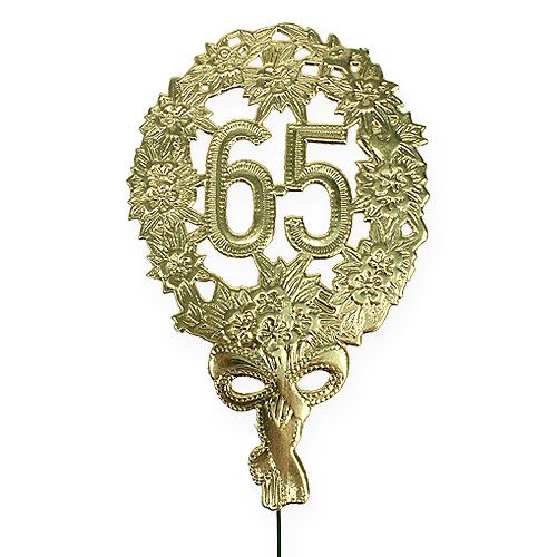 Floristik24 Jubiläumszahl 65 Ø8cm 10St
