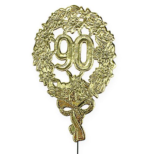 Floristik24 Jubiläumszahl 90 Ø8cm 10St