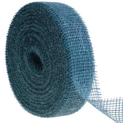 Juteband Netzband Dekoband Jute Grün Salbei 5cm 40m