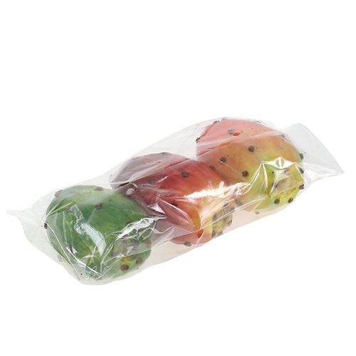 Floristik24 Kaktusfeige künstlich farbig sortiert 8,5cm 3 St