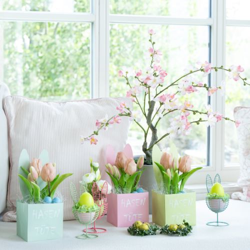 Artikel Draht Hase als offenes Dekoobjekt für moderne Frühlings und Osterideen 16cm 3St