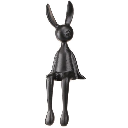 Artikel Kantenhocker Hase Osterhase Metall Schwarz 12×11×34cm
