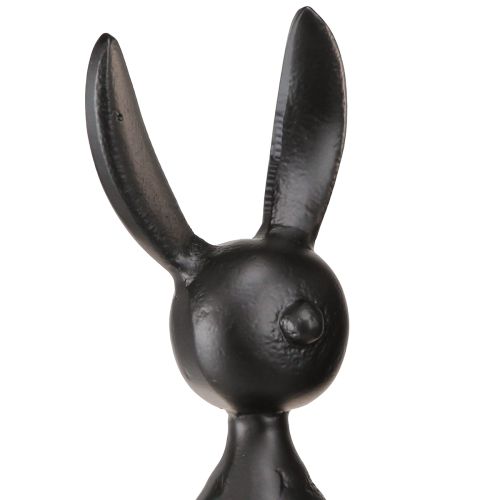 Artikel Kantenhocker Hase Osterhase Metall Schwarz 12×11×34cm