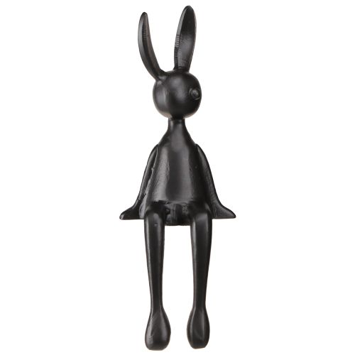 Artikel Kantenhocker Hase Osterhase Metall Schwarz 12×11×34cm