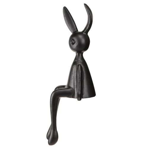 Artikel Kantenhocker Hase Osterhase Metall Schwarz 12×11×34cm