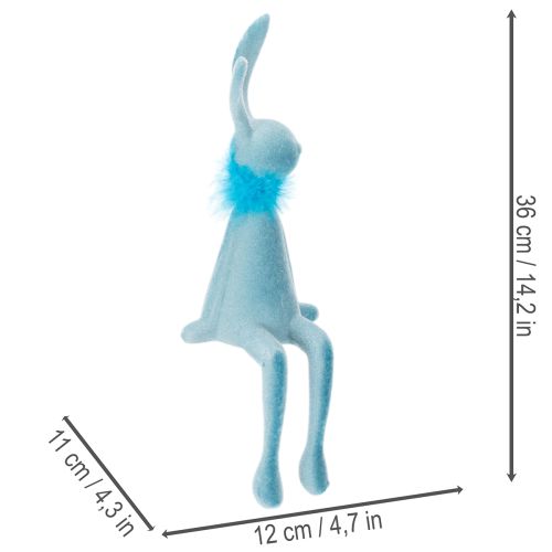 Deko Hase Niedliche Osterdekoration Kantenhocker für Fensterbrett 36cm 2St | Floristik24.de