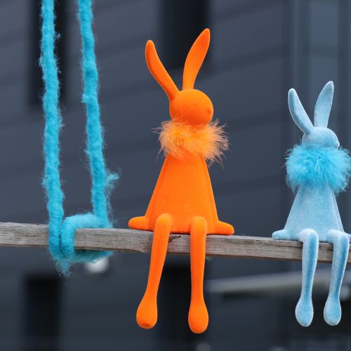 Osterhasen Kantenhocker dekorativ für Wohnzimmer Osterdeko zum Hinsetzen 36cm 2St | Floristik24.de