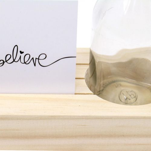 Artikel Kartenhalter Holz Fotohalter Holz Mini Vase 25×7,5×12cm