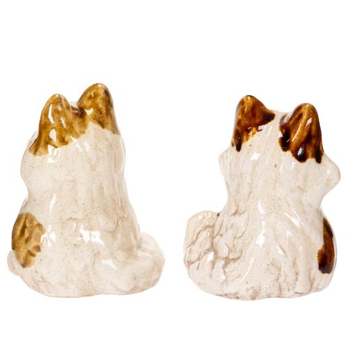 Keramik Katzen Deko Figuren Lustige Tierfiguren für Wohnzimmer Dekoration 8cm 4St | Floristik24.de