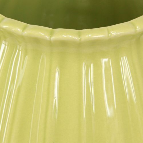 Artikel Keramik Deko Teekanne Übertopf Rosa Grün 19,5×13,5×11cm 2 St