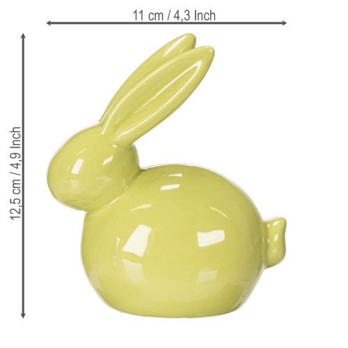 Artikel Keramikhase Hase Deko Figur für stilvolle Ostern 11×6,5×12,5cm 3St