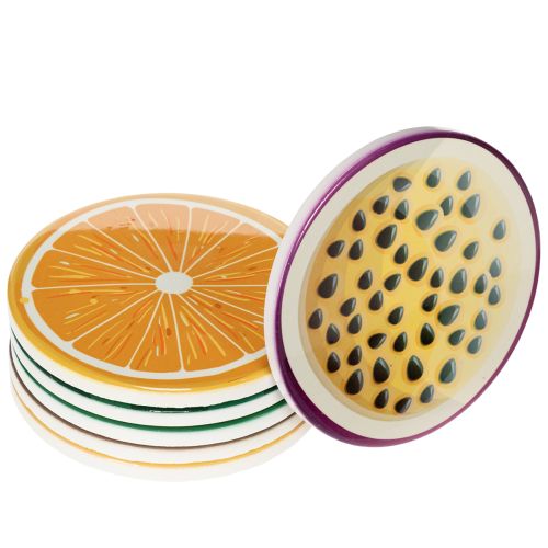 Obst Untersetzer Set Fruchtdesign Tischdekoration Küche Wohnzimmer 10cm 6St