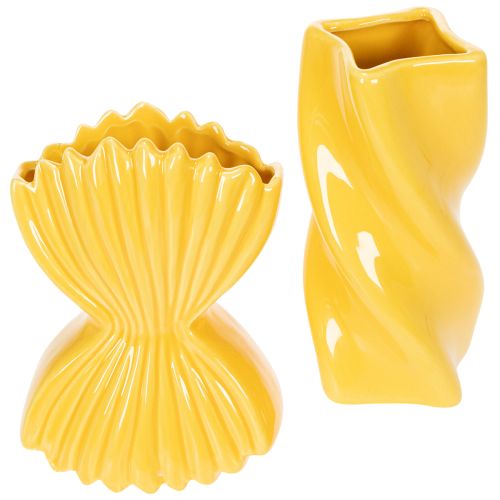 Pasta Vase Keramik Dekorative Tischdekoration mediterran für Wohnzimmer und Büro 16cm