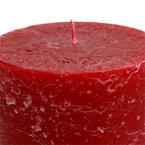 Artikel Kerze Rot 85mm x 200mm Stumpenkerze durchgefärbt 2 St