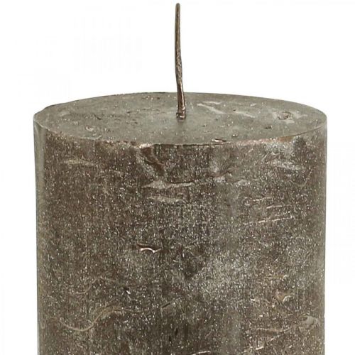 Artikel Stumpenkerzen Durchgefärbte Kerzen Kupfer 70x100mm 4 St